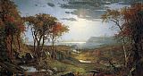 Autnmn on the Hudson River by Jasper Francis Cropsey